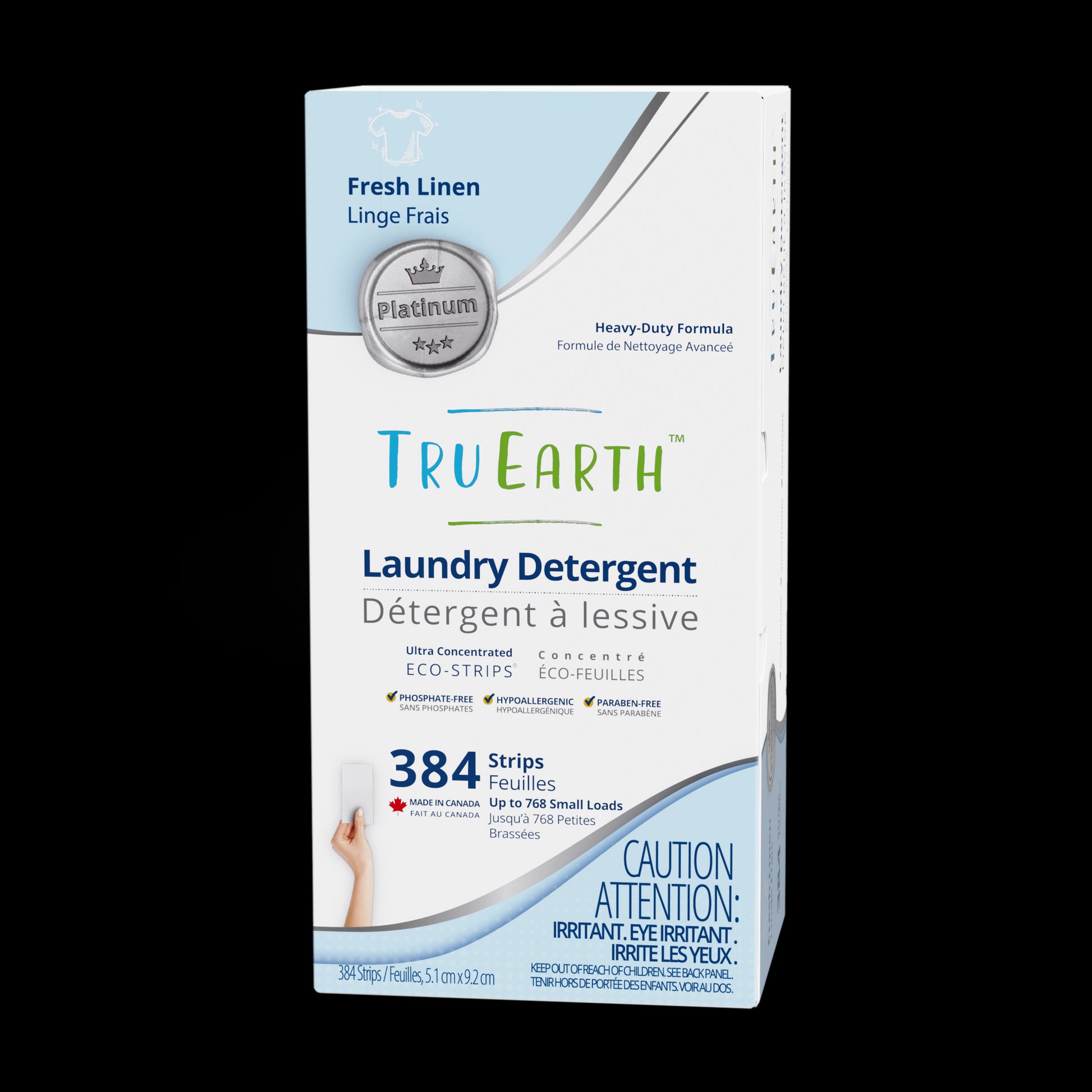 TruEarth Platinum Laundry Detergent Fresh Linen Front of Package