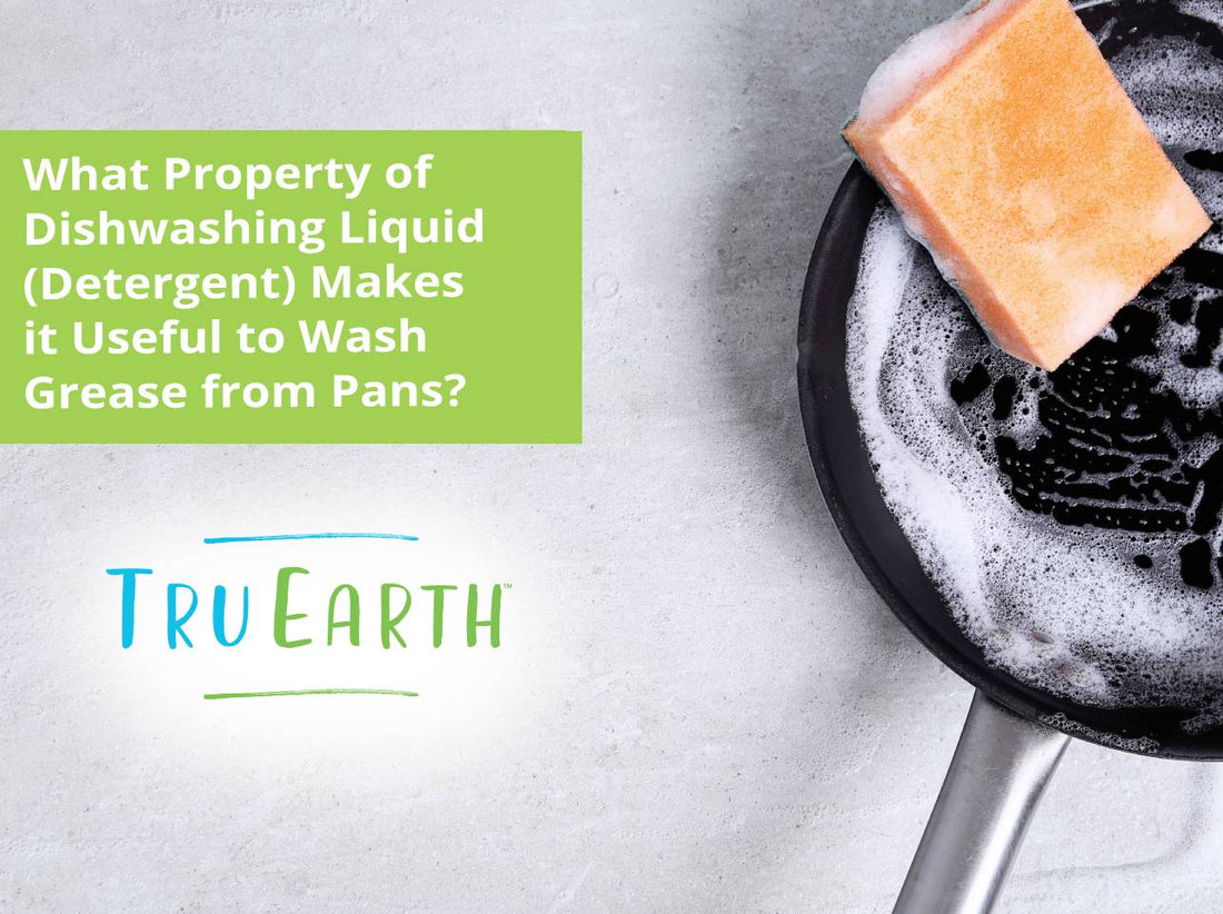 What Property of Dishwashing Liquid (Detergent) Makes it Useful to Wash Grease from Pans?