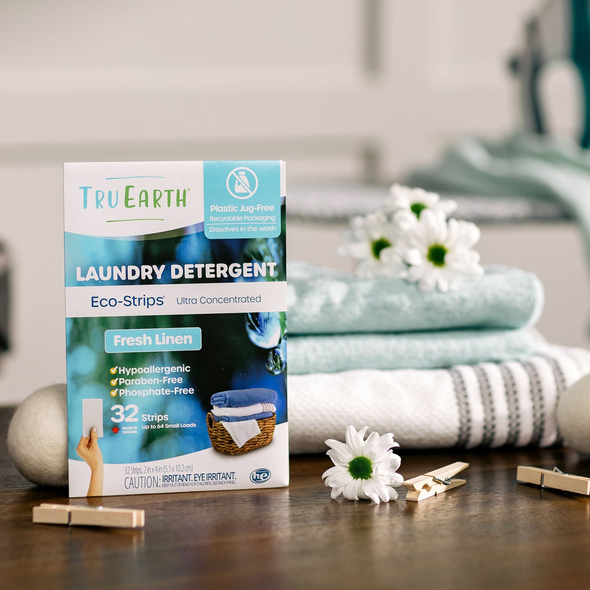 Tru Earth Laundry Detergent - Fresh Linen / 384 Strips