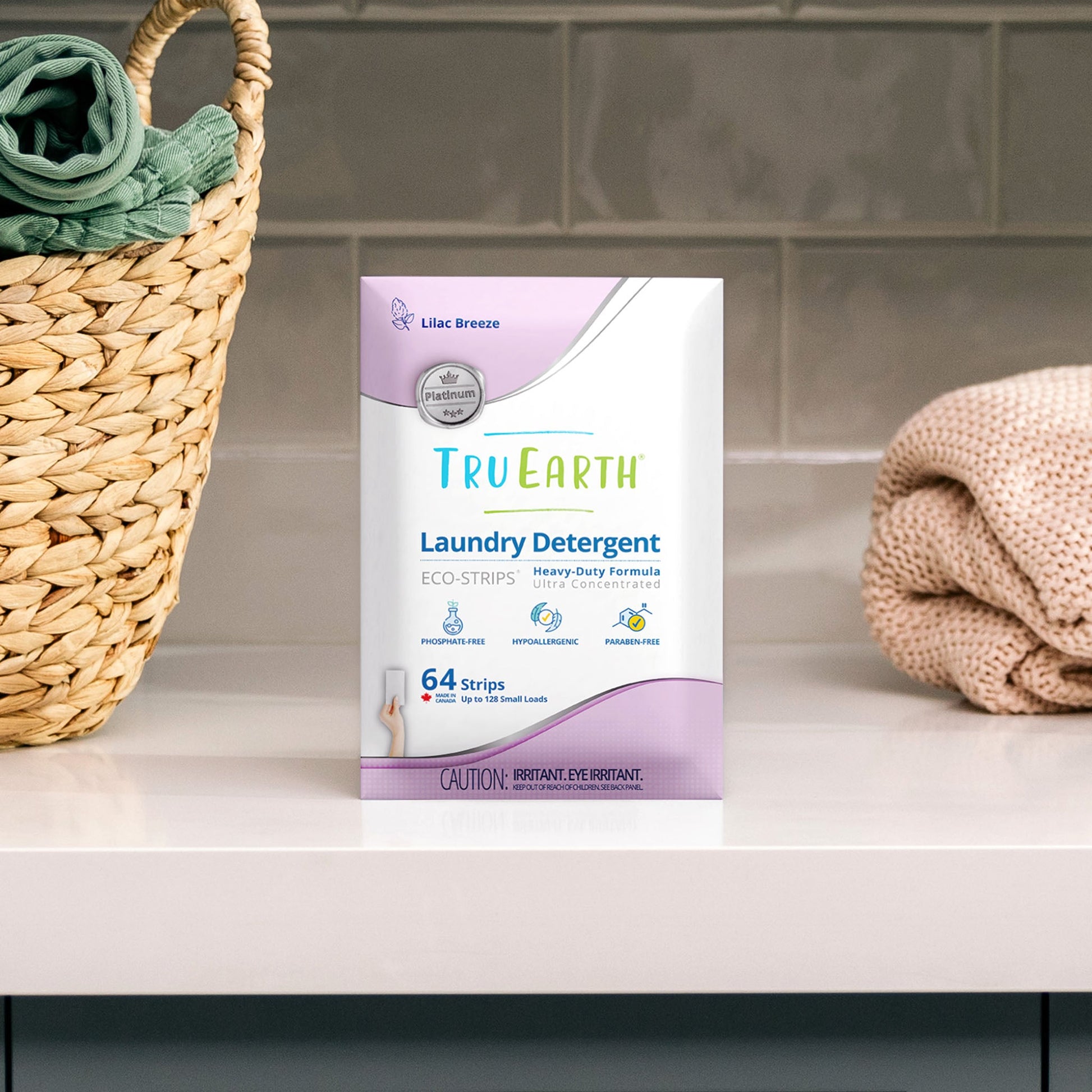 Tru Earth Platinum Laundry Detergent - Lilac Breeze / 64 Strips