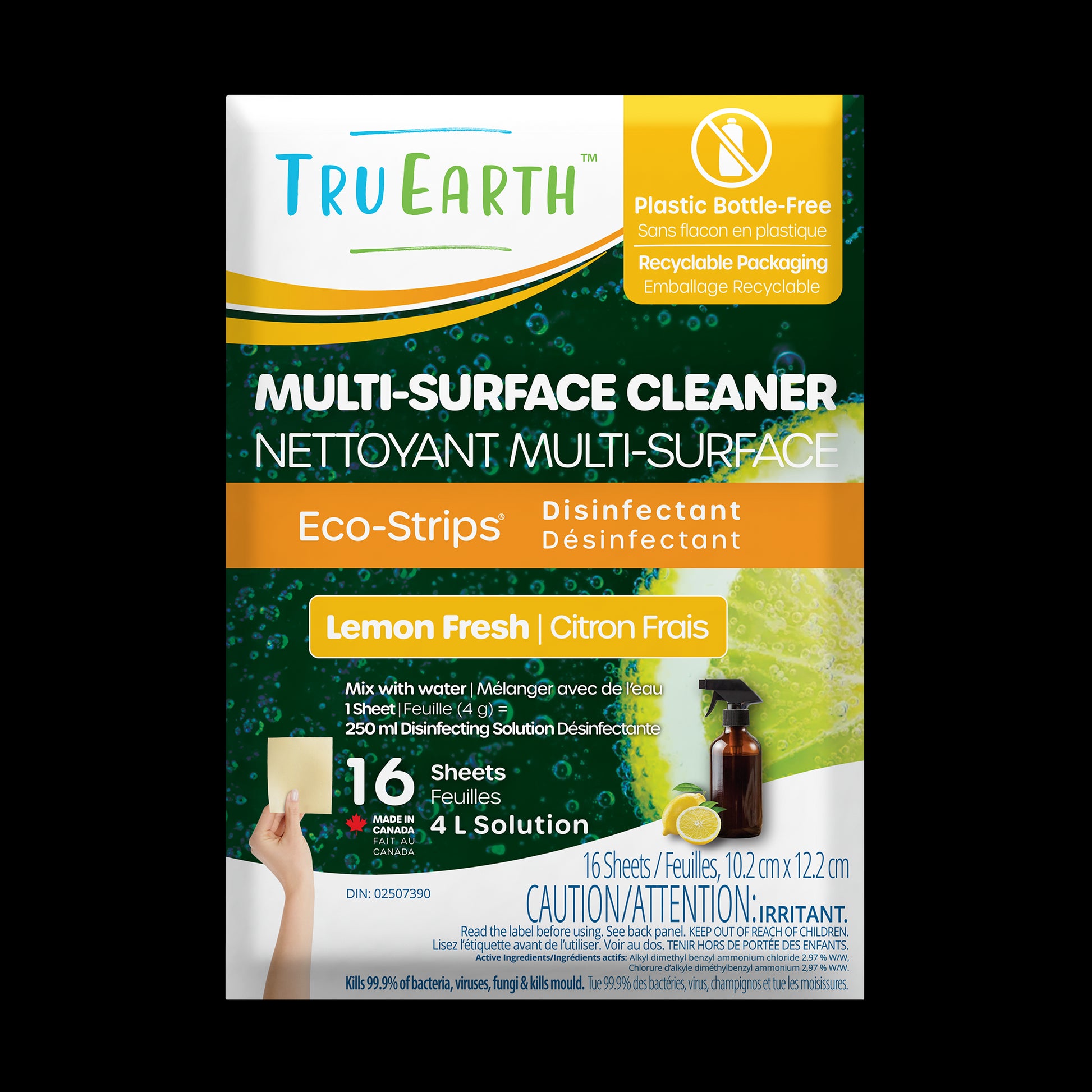 TruEarth Multi-Surface Cleaner Disinfectant Front of Package