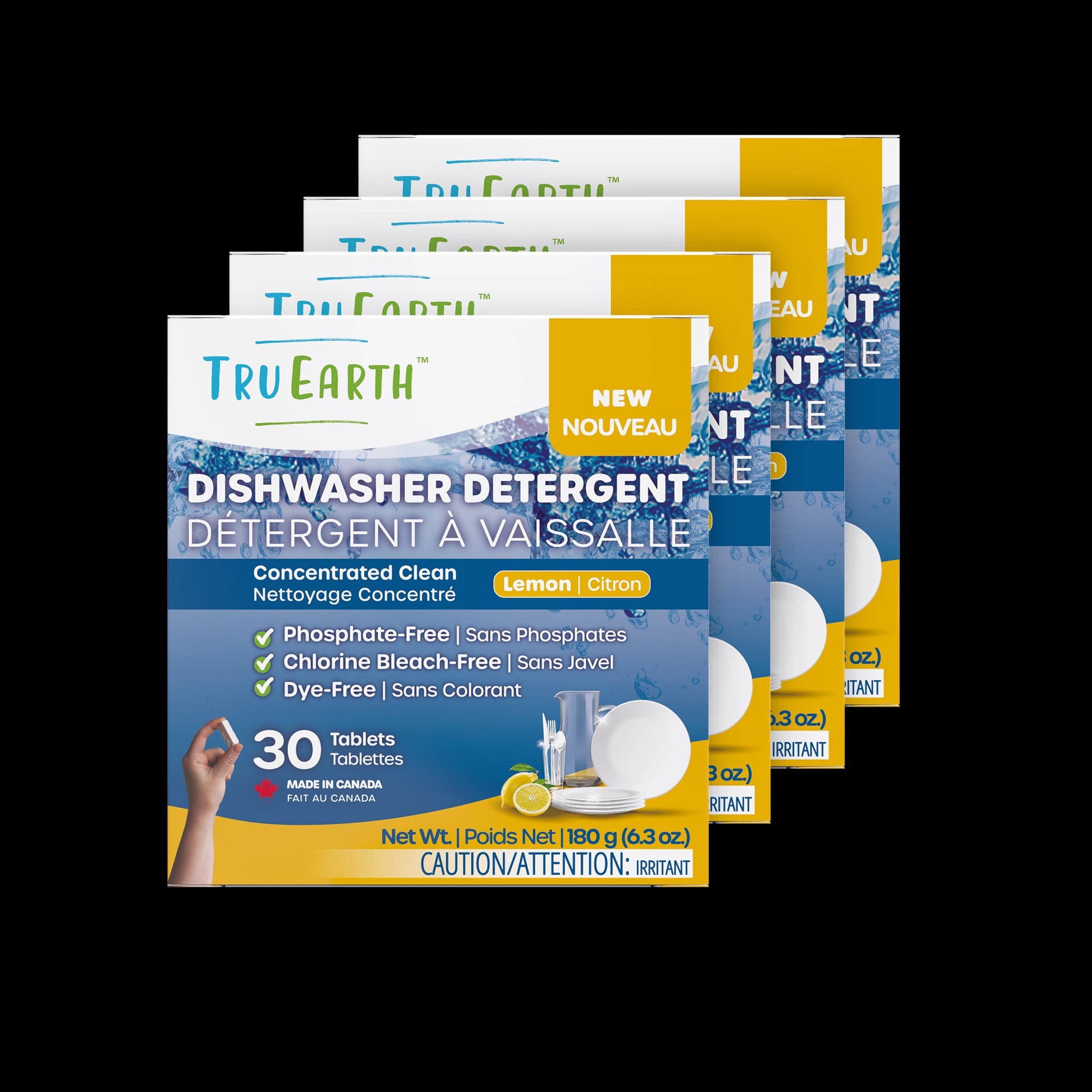 TruEarth Dishwasher Detergent Lemon Front of Package