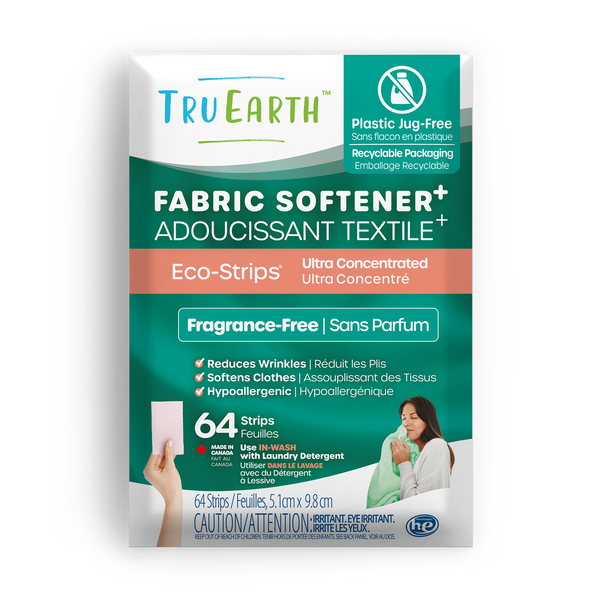 Assouplisseur Tru Earth + effet défroissant - sans parfum / 64 feuilles