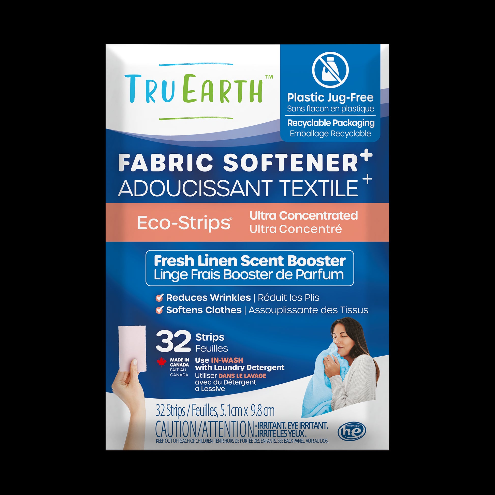 TruEarth Fabric Softener Fresh Linen Front of Package