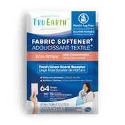 TruEarth Fabric Softener Fresh Linen Front of Package || 64 Strips