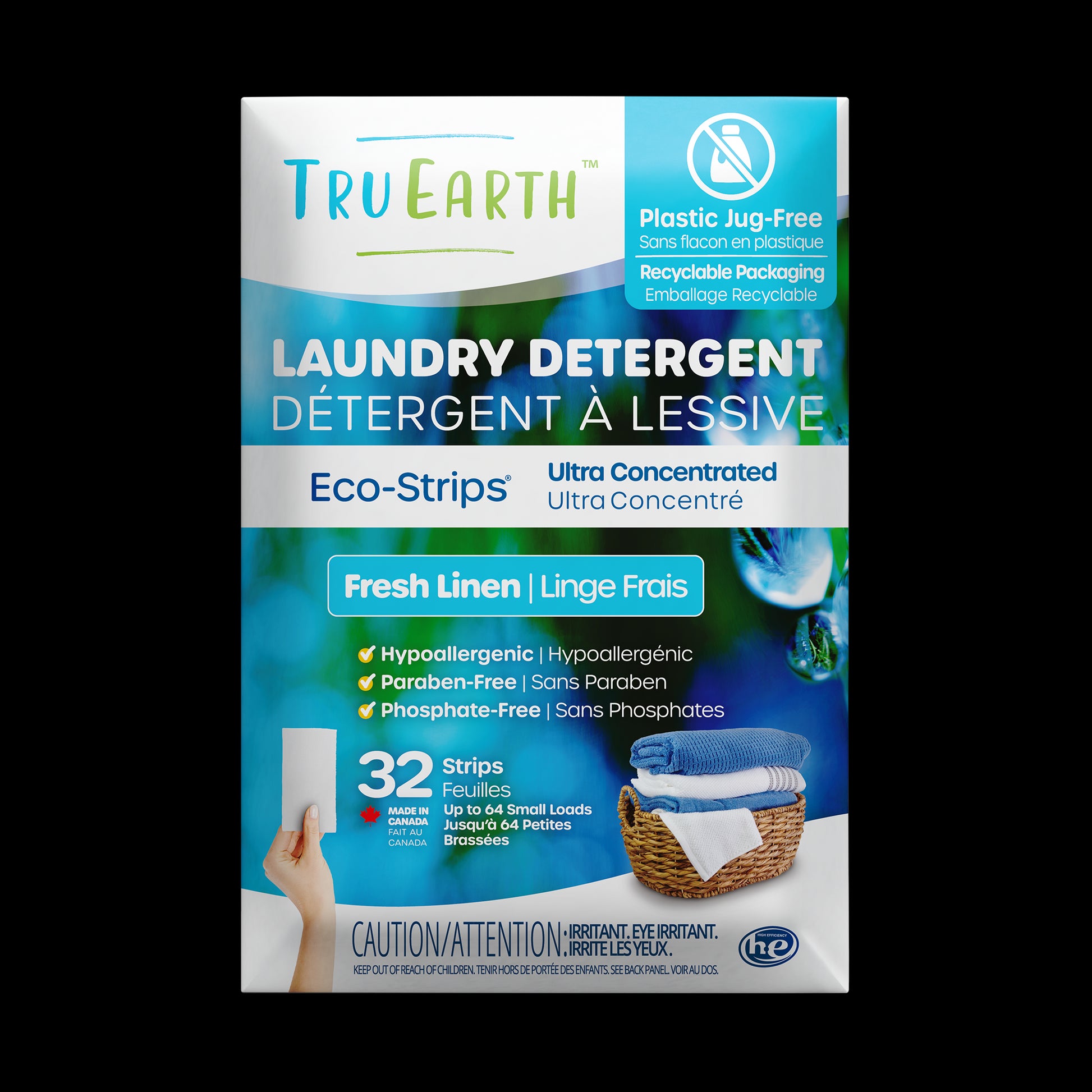 TruEarth Laundry Detergent Fresh Linen Front of Package