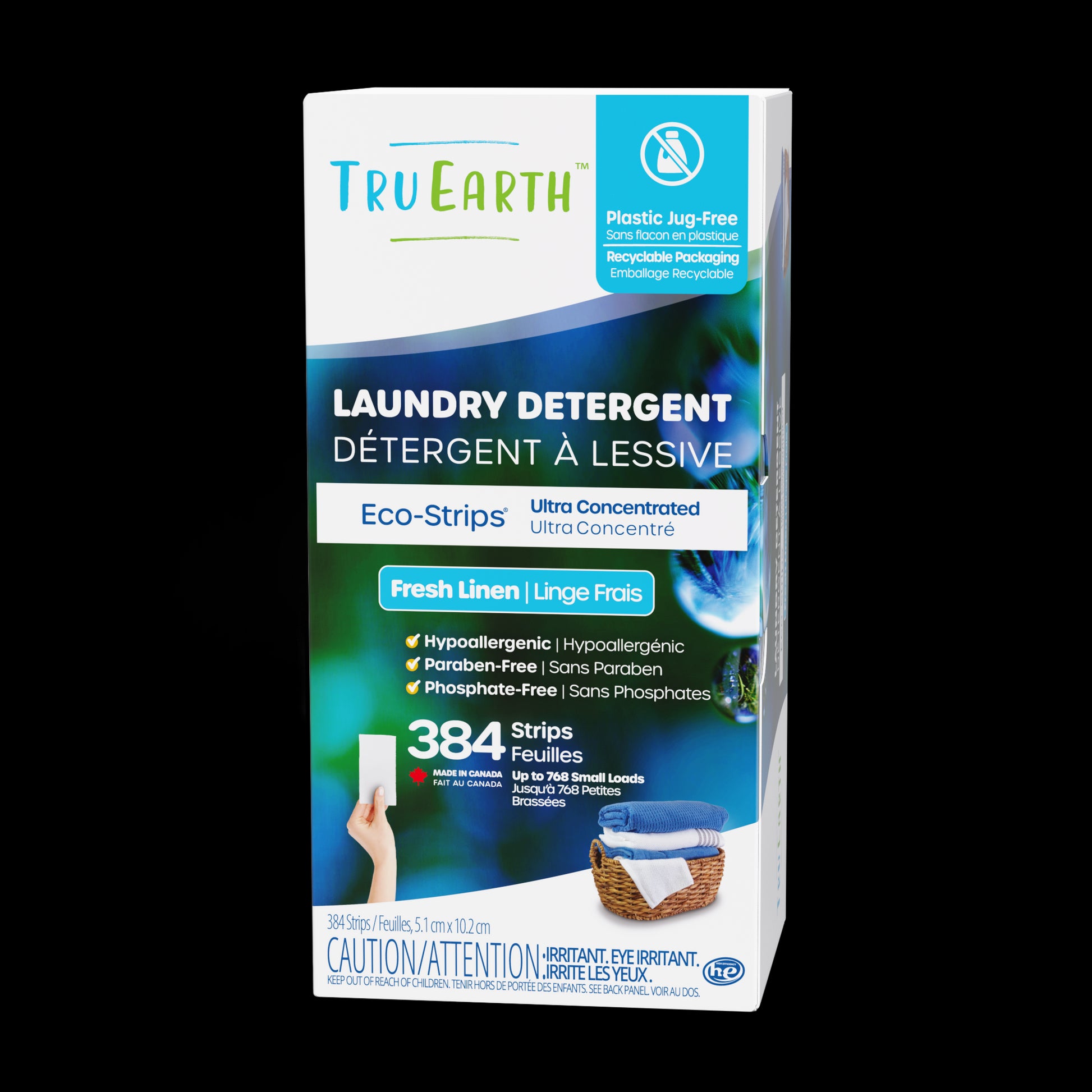 TruEarth Laundry Detergent Fresh Linen Front of Package