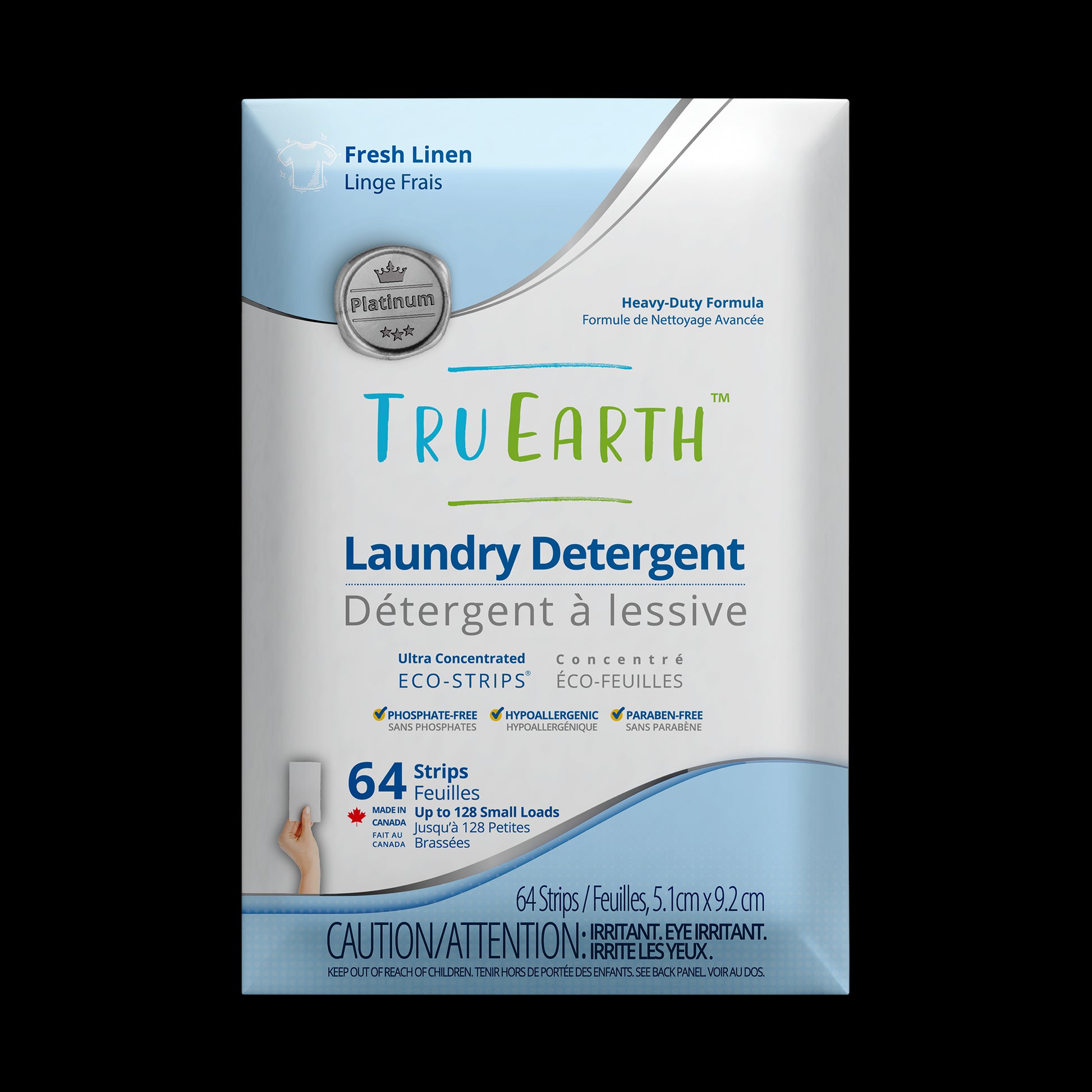 TruEarth Platinum Laundry Detergent Fresh Linen Front of Package