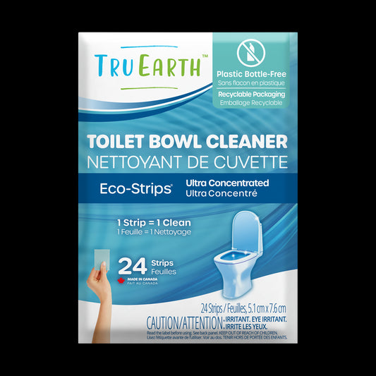 TruEarth Toilet Bowl Cleaner Front of Package || 24 Strips