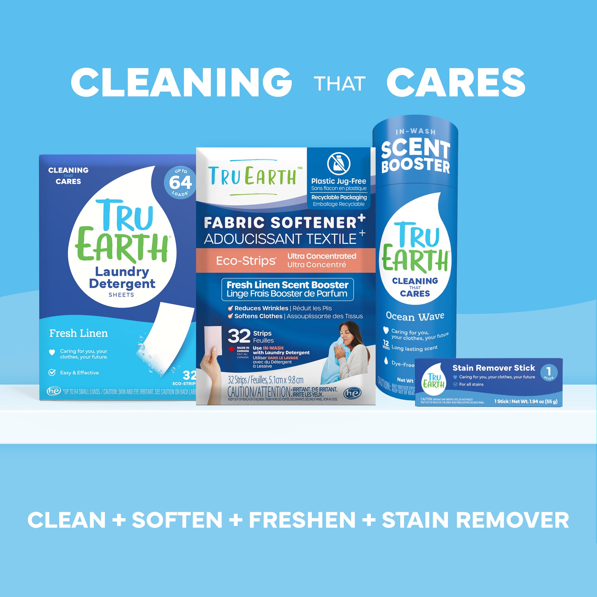 TruEarth Laundry Detergent Family
