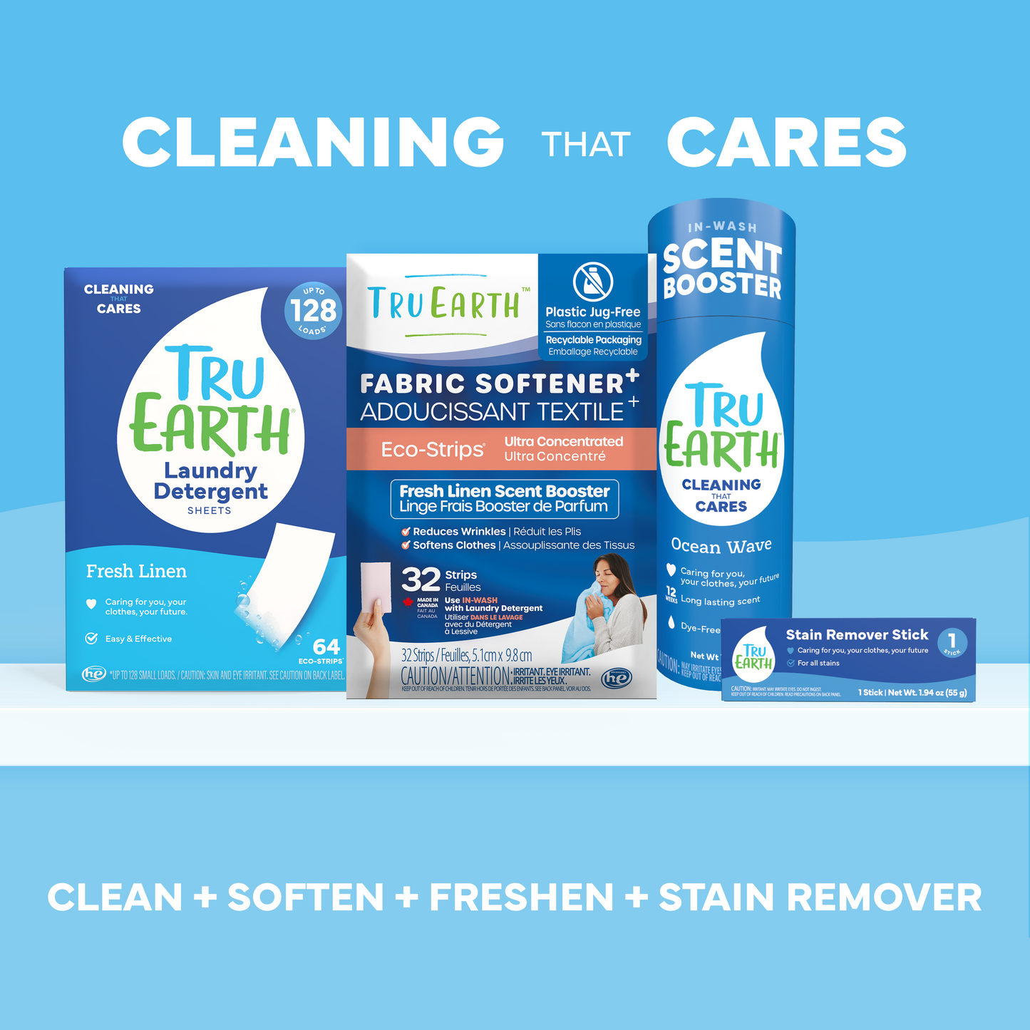 TruEarth Laundry Detergent Family