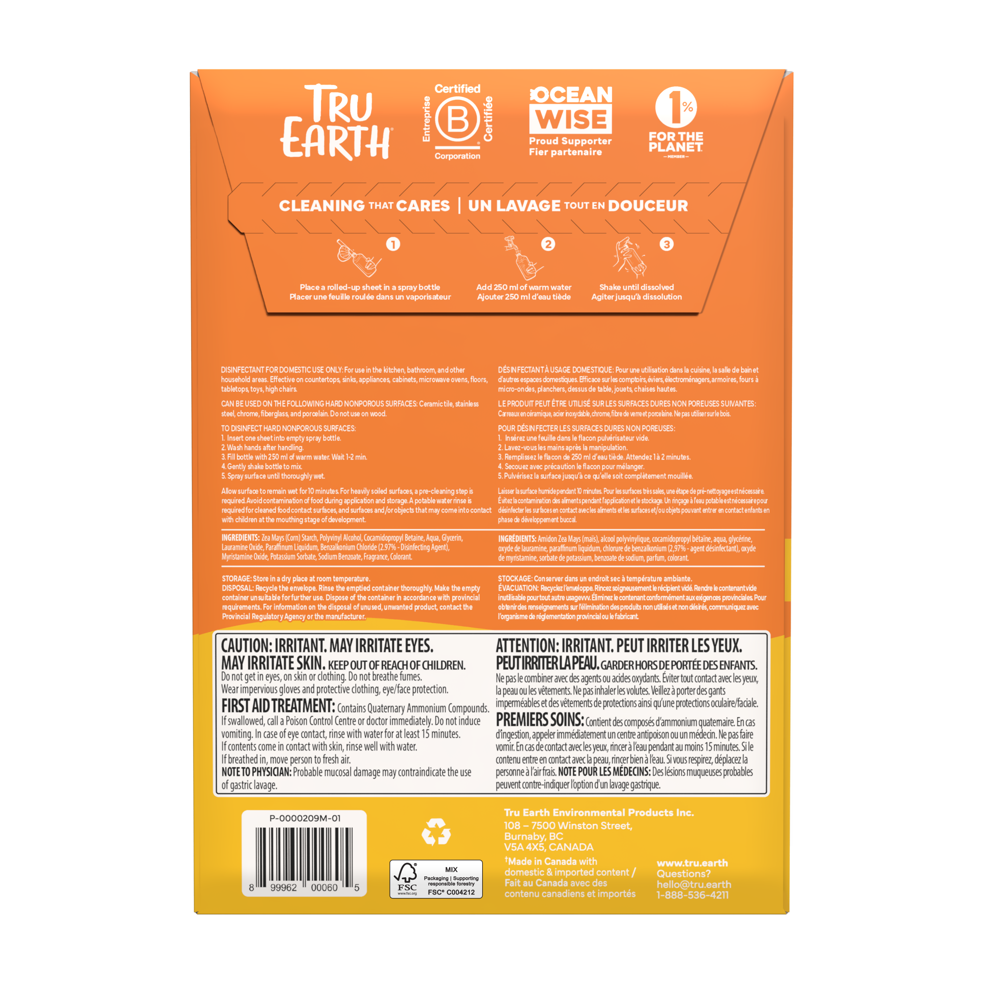 Nettoyant désinfectant multisurface Tru Earth