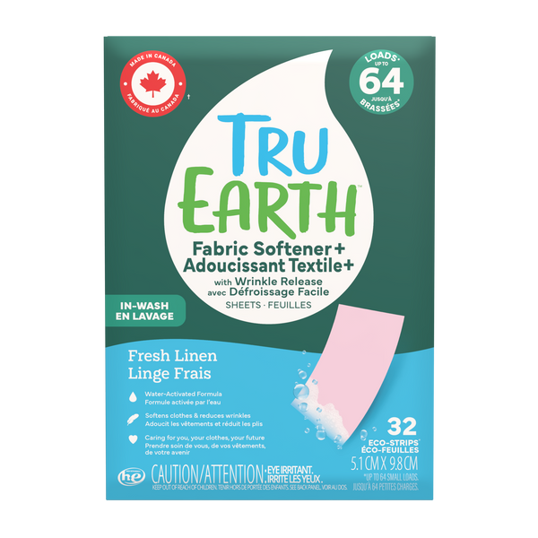 Assouplisseur Tru Earth + effet défroissant - sans parfum / 32 feuilles