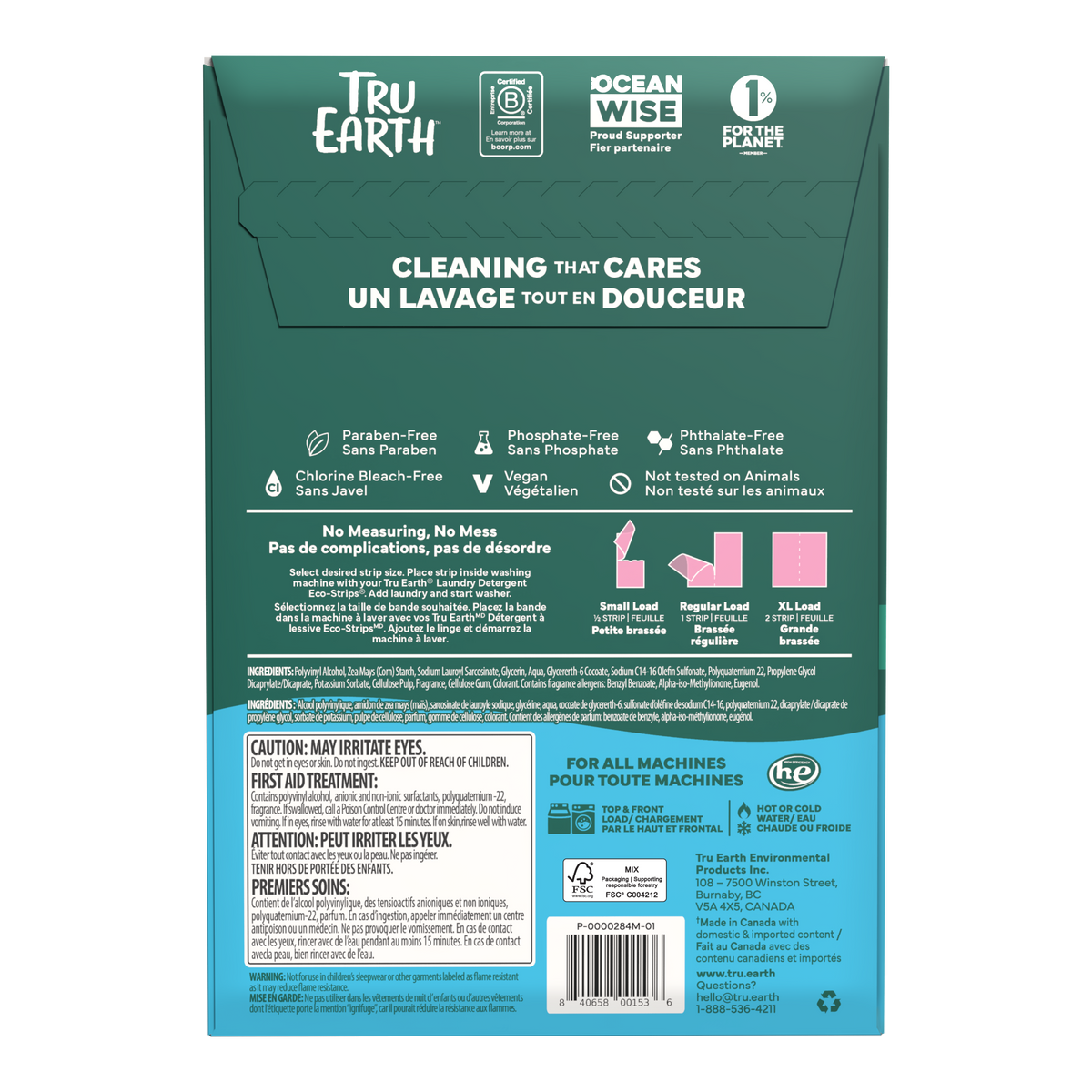 Tru Earth Fabric Softener+ with Wrinkle Release