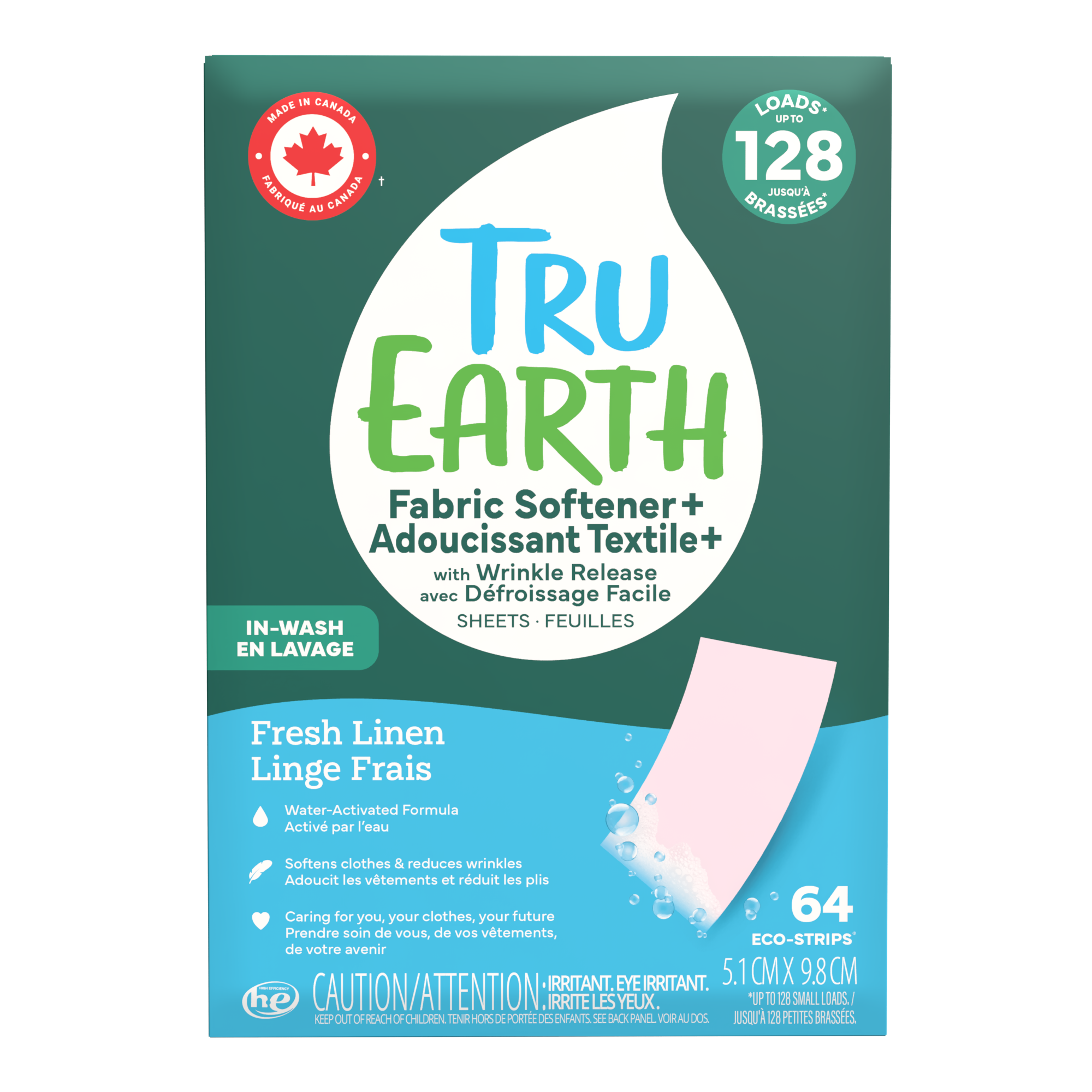 Tru Earth Fabric Softener+ with Wrinkle Release