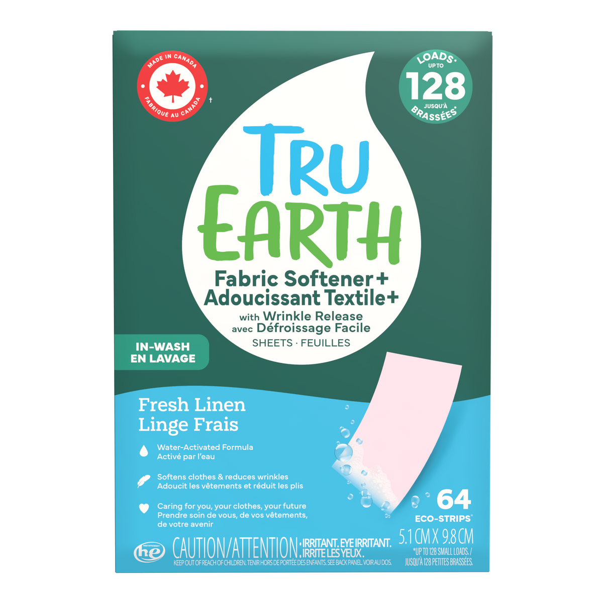 Tru Earth Fabric Softener+ with Wrinkle Release