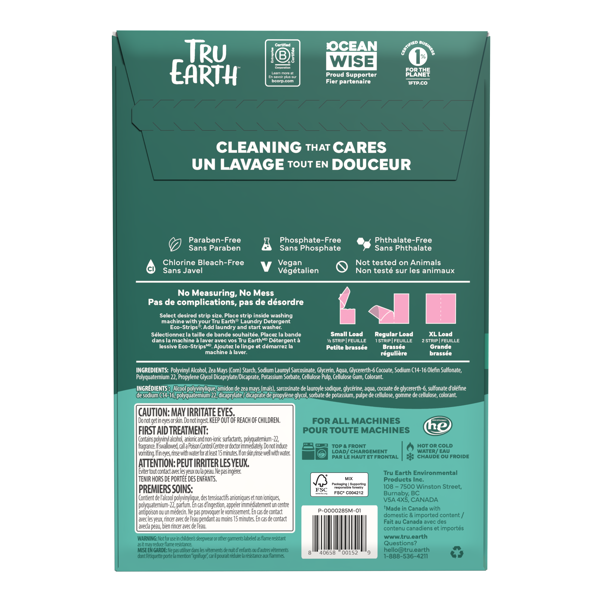 Tru Earth Fabric Softener+ with Wrinkle Release