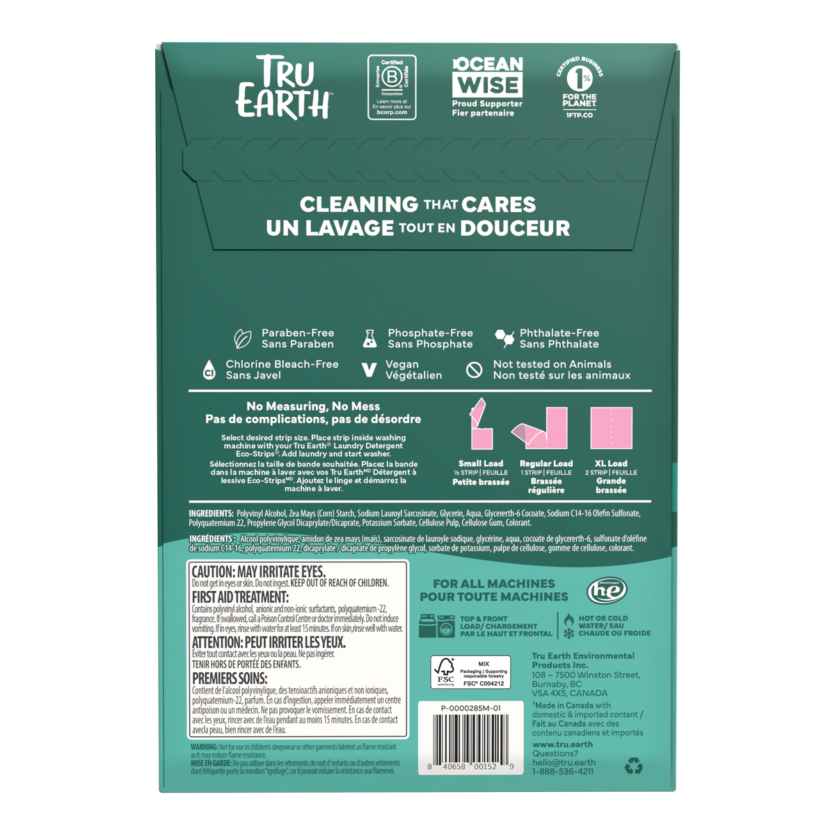 Tru Earth Fabric Softener+ with Wrinkle Release