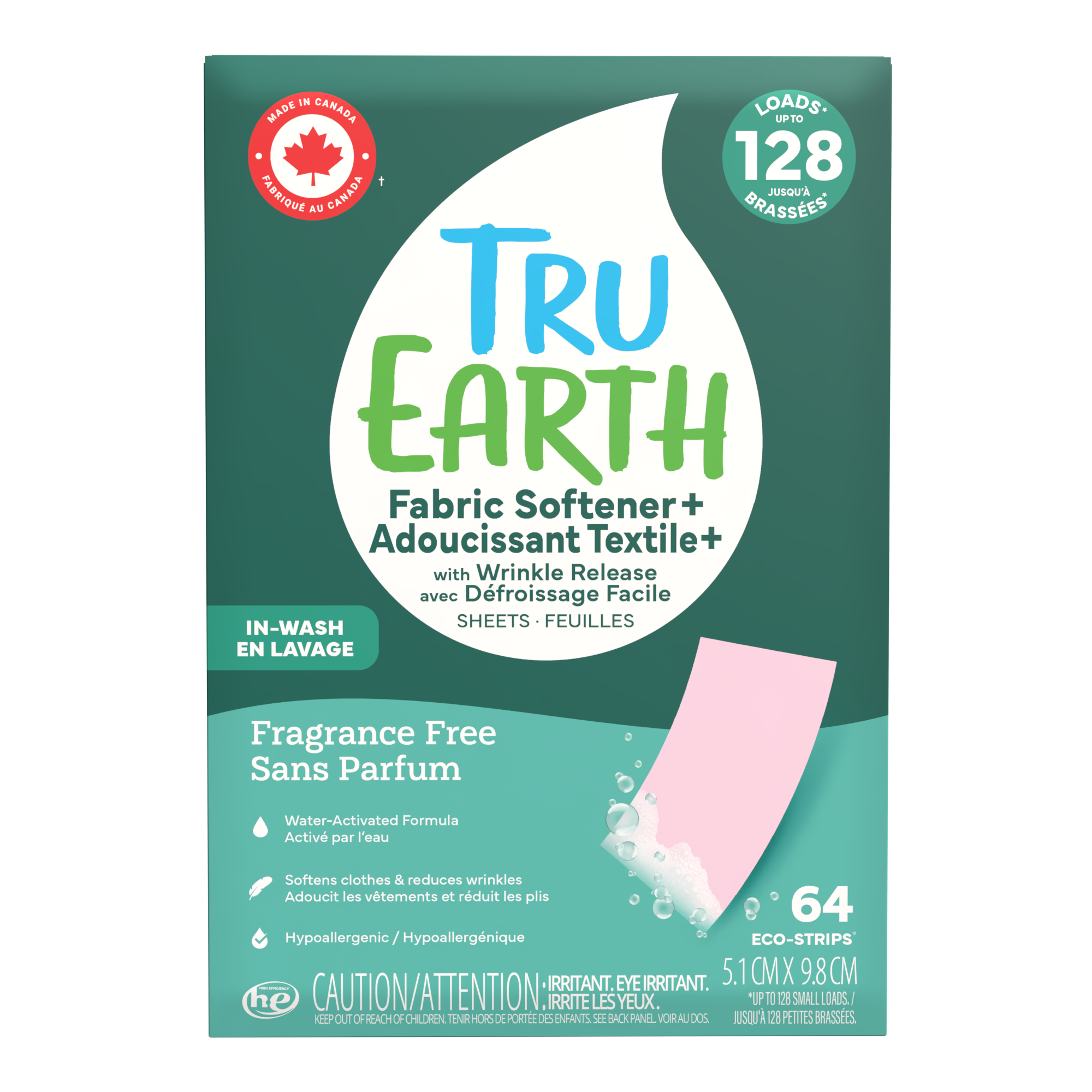 Tru Earth Fabric Softener+ with Wrinkle Release
