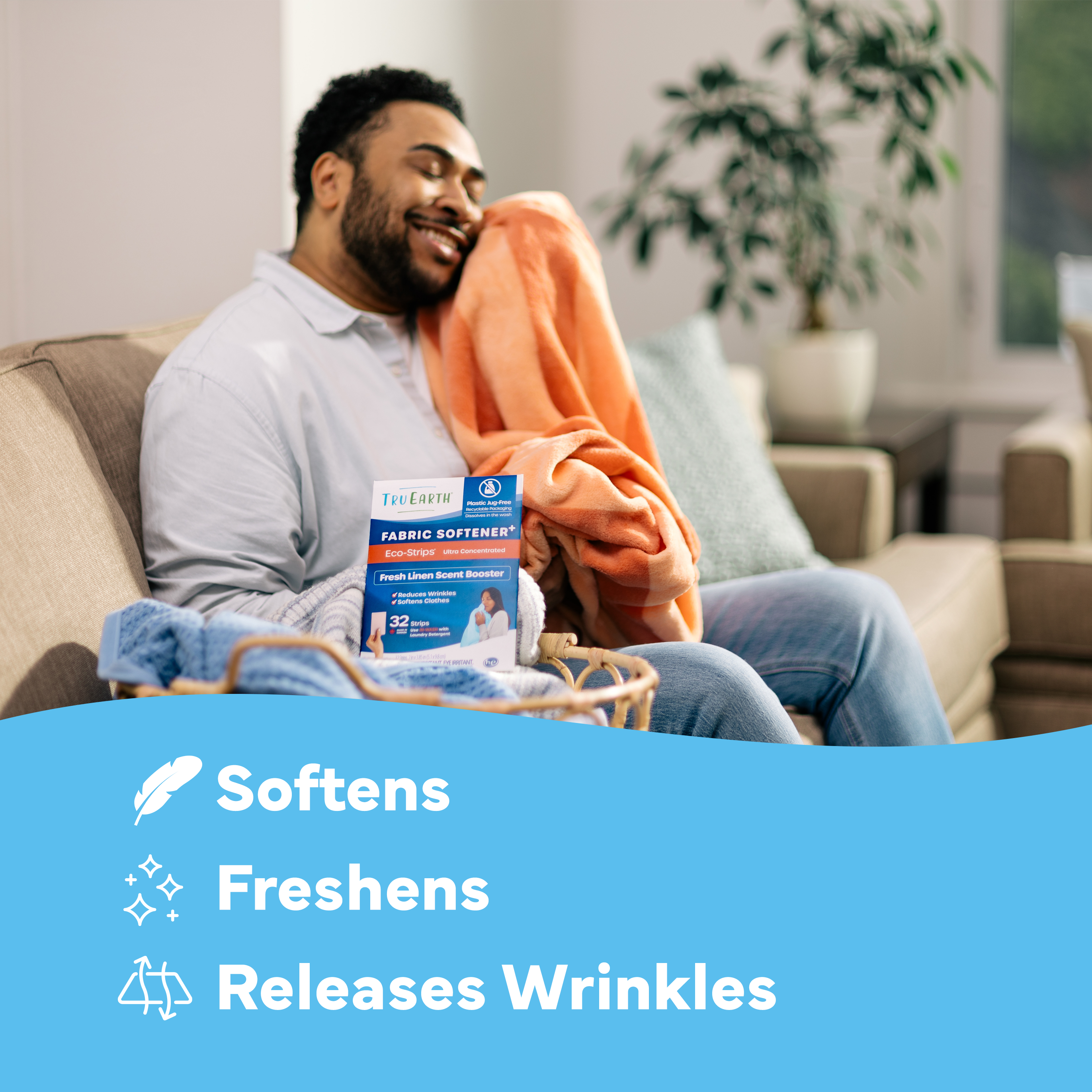 Assouplisseur Tru Earth + effet défroissant 