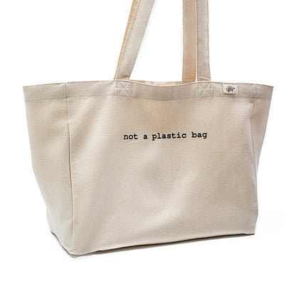 Canvas Tote Bag - Large With Compartments