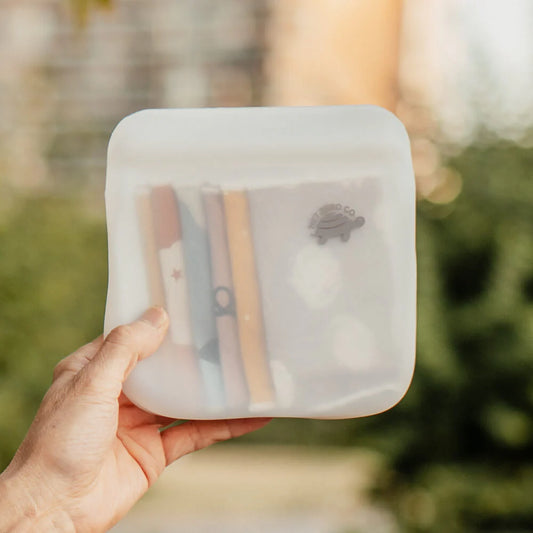 Small Reusable Zip Sealer Food Storage Bag Silicon- 500ml